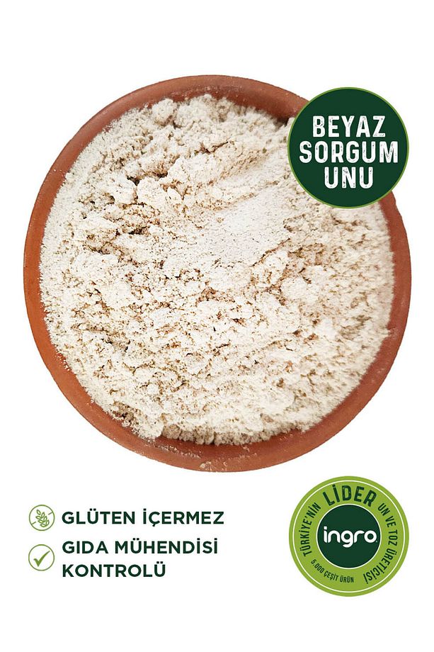 Ingro Glutensiz Beyaz Sorgum Tohumu Unu 1000 G
